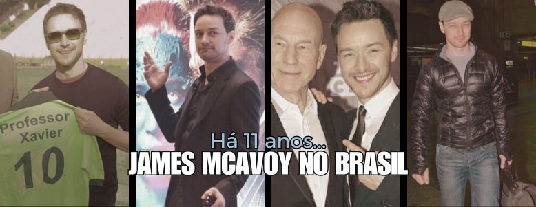 Há 11 anos James McAvoy visitava o Brasil